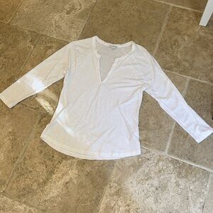 James Perse Women’s White T-shirt Size Medium 100% Cotton! Never Worn!